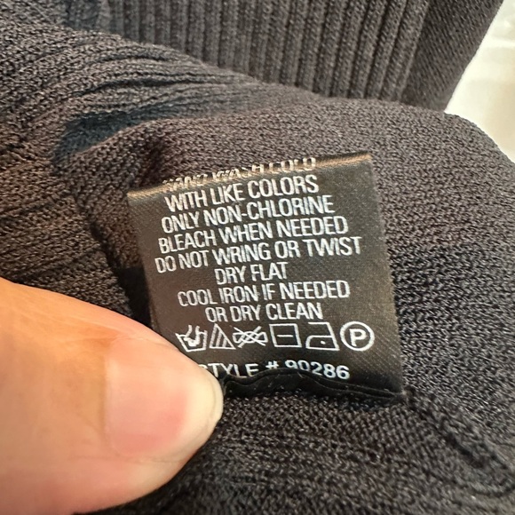 Skull Cashmere Kaydon Ribbed Knit Fitted Full Zipper Goth Punk Midi Dress Size S - Picture 8 of 14